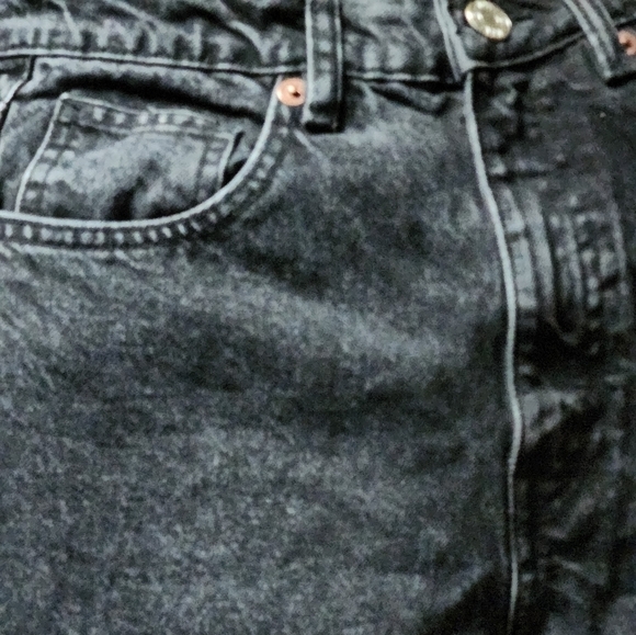 Zara washed grey high rise denim Tapered jeans size US6 - Picture 5 of 6